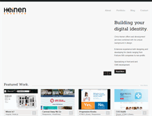 Tablet Screenshot of heinencreative.com